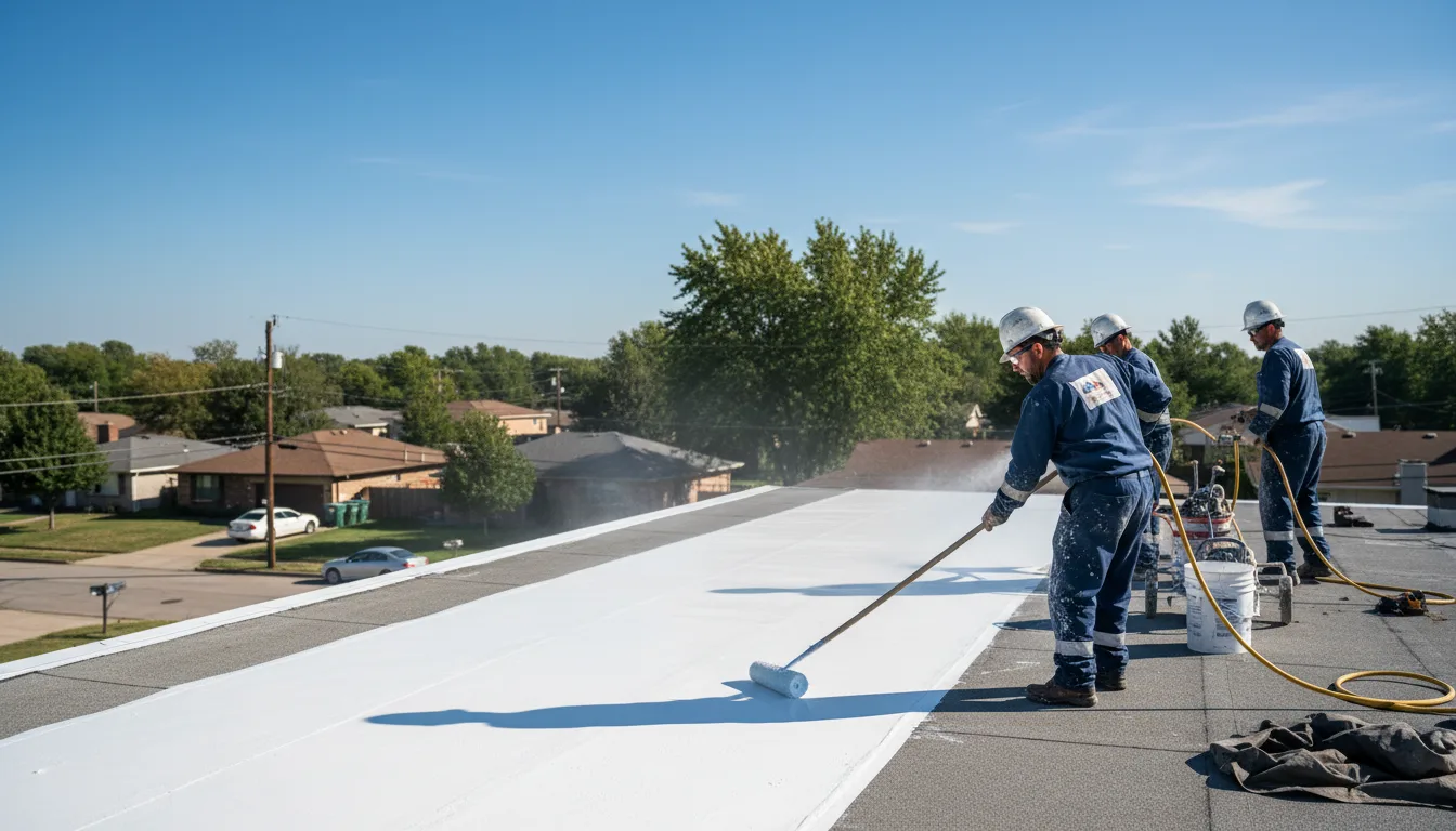 Commercial roof coating in Abingdon, IL near me